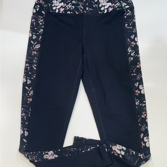 Skechers Pants - Floral Black Kids Leggings